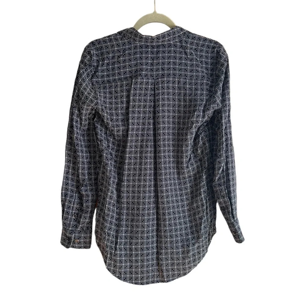 EQUIPMENT SILK PATTERNED BUTTON DOWN BLOUSE - image 2